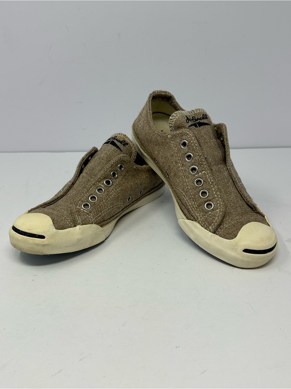 Jack Purcell Converse Women’s Sz 6 Heather Brown Slip-On Shoes Z3